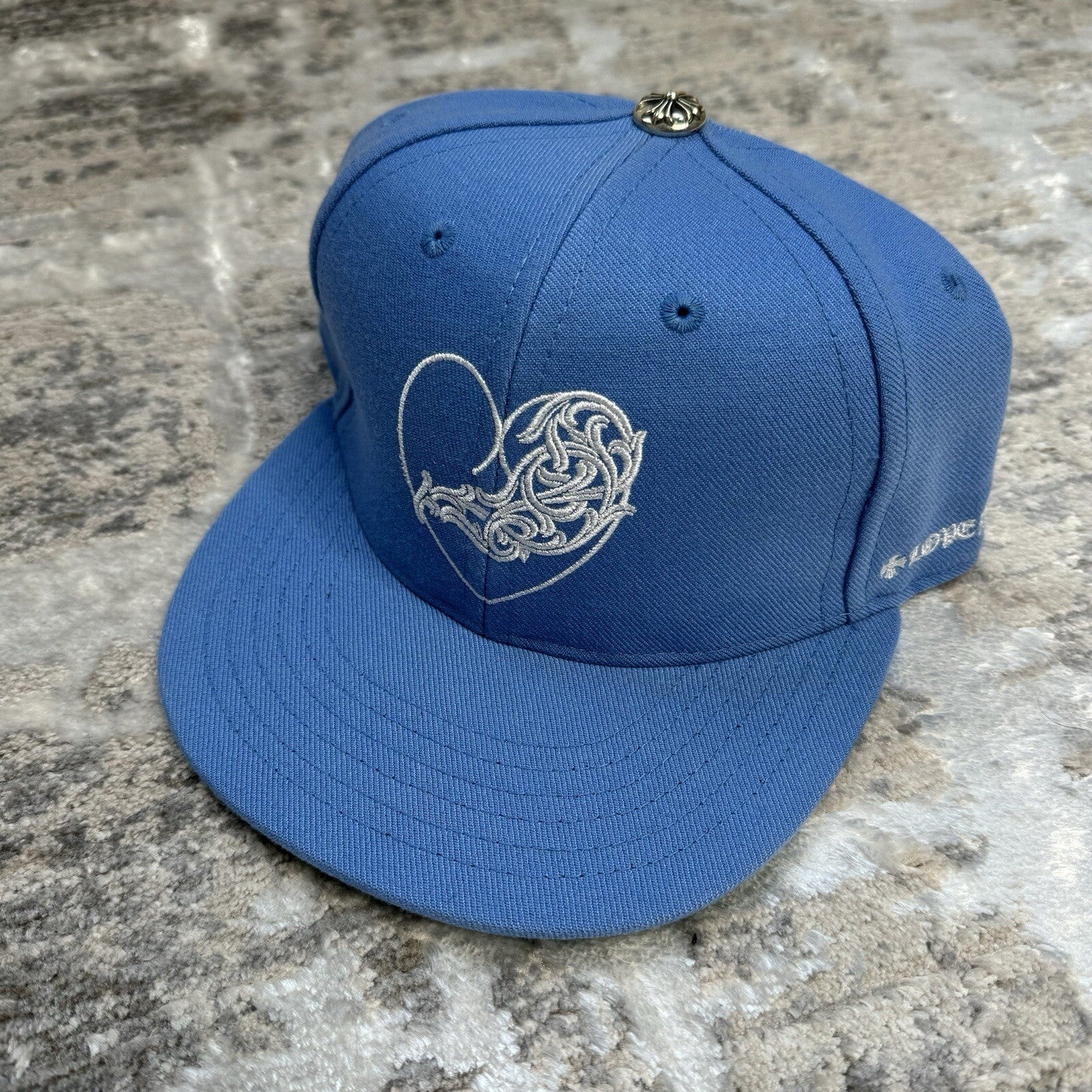 Chrome Hearts Heart Love You Fitted Hat Sz- 7 1/4