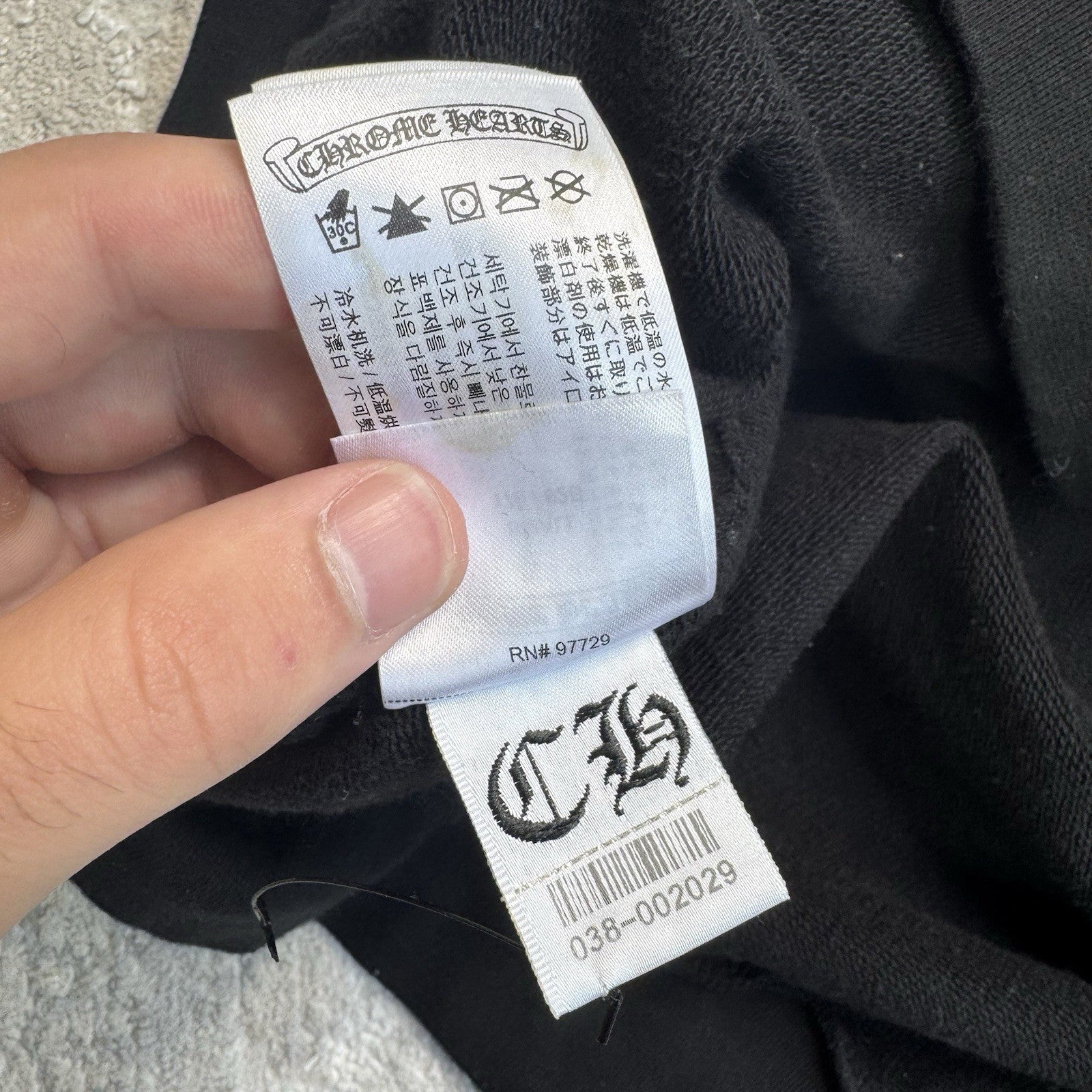 Chrome Hearts Cemetery Cross Monogram Zip Up Hoodie 