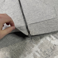 Chrome Hearts Cashmere Embroidered Sleeve Logo Zip Up Hoodie 