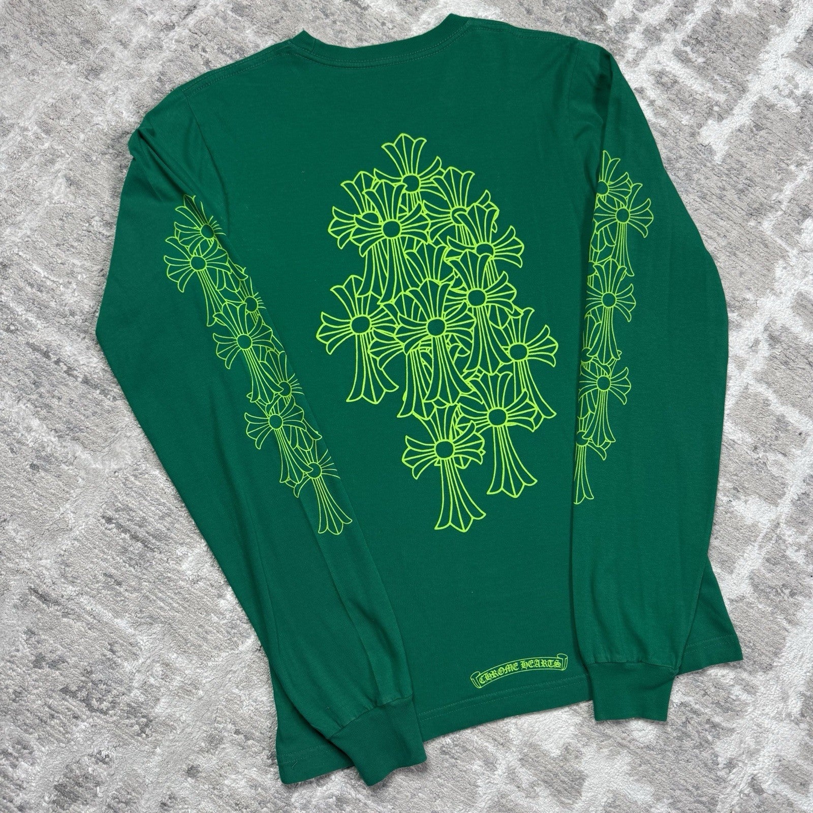 Chrome Hearts Flooded Cross Long Sleeve Tee Shirt 