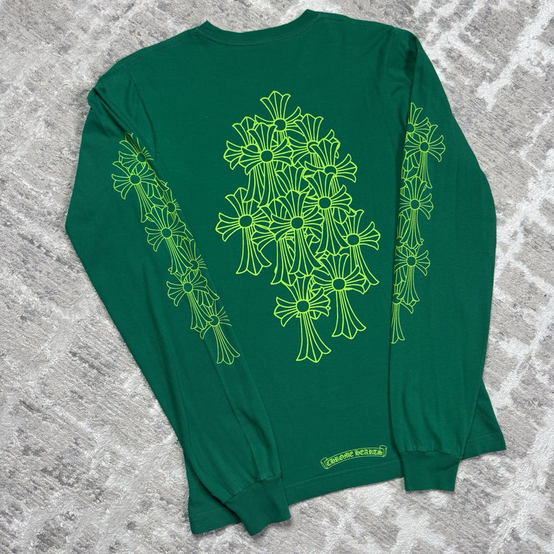 Chrome Hearts Flooded Cross Long Sleeve Tee Shirt 