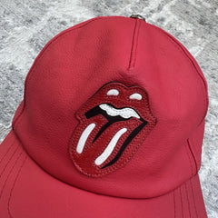 Chrome Heart Rolling Stones leather patch hat