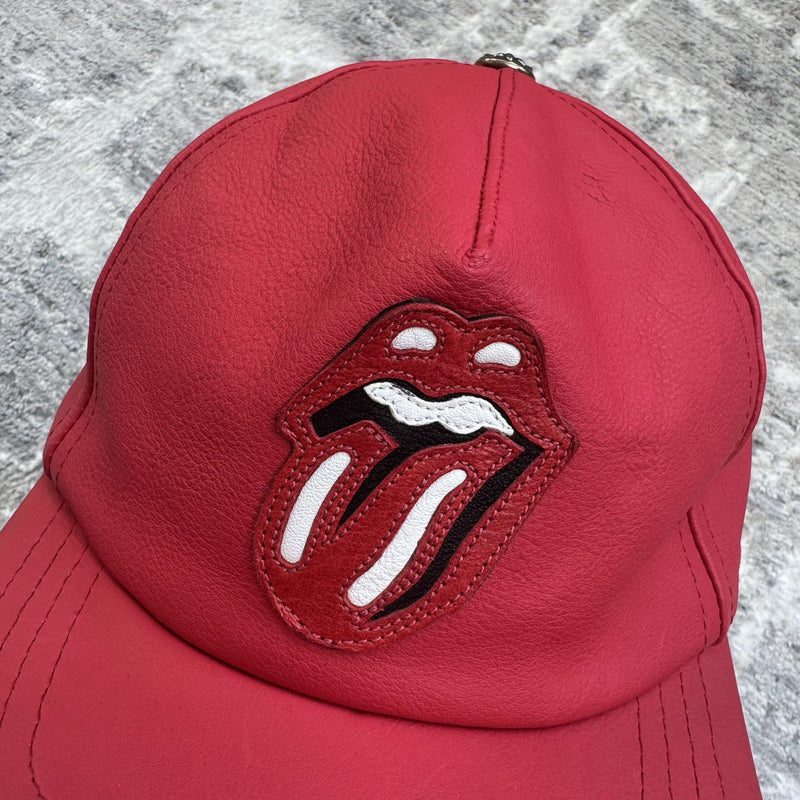 Chrome Heart Rolling Stones leather patch hat