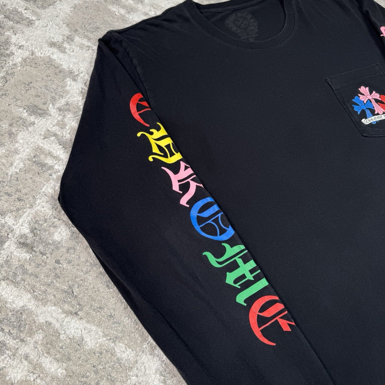Chrome Hearts Cemetery Multi-color Cross Long Sleeve Shirt 
