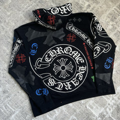 Chrome Hearts Stencil Pullover Hoodie 