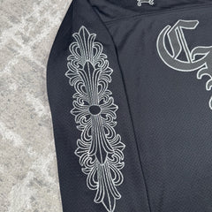 Chrome Hearts Mesh Stadium Floral Long Sleeve Jersey 
