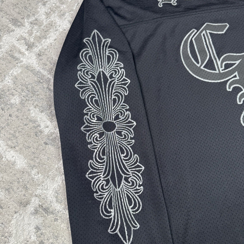 Chrome Hearts Mesh Stadium Floral Long Sleeve Jersey 