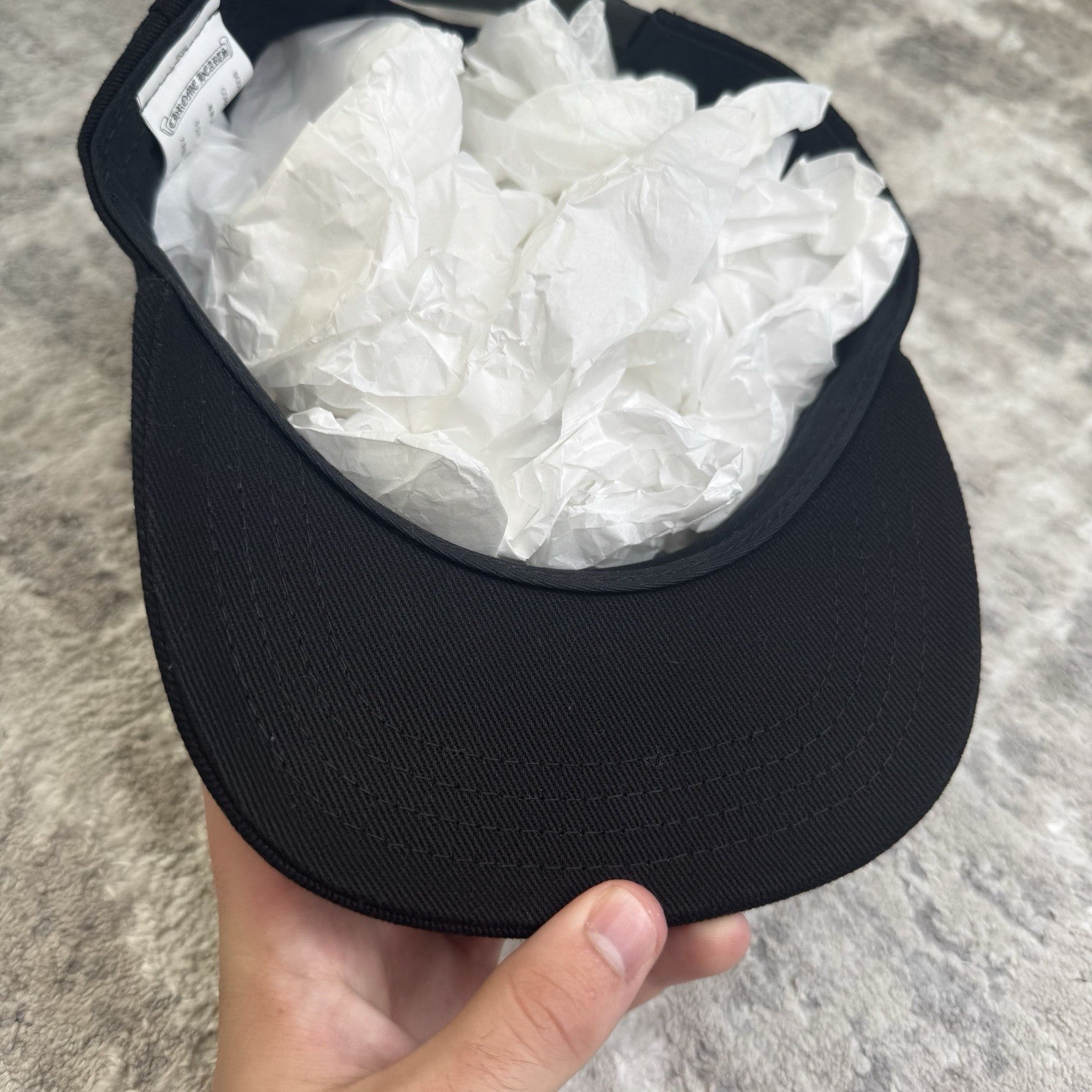 Chrome hearts Dagger Waxed Denim Baseball Hat 