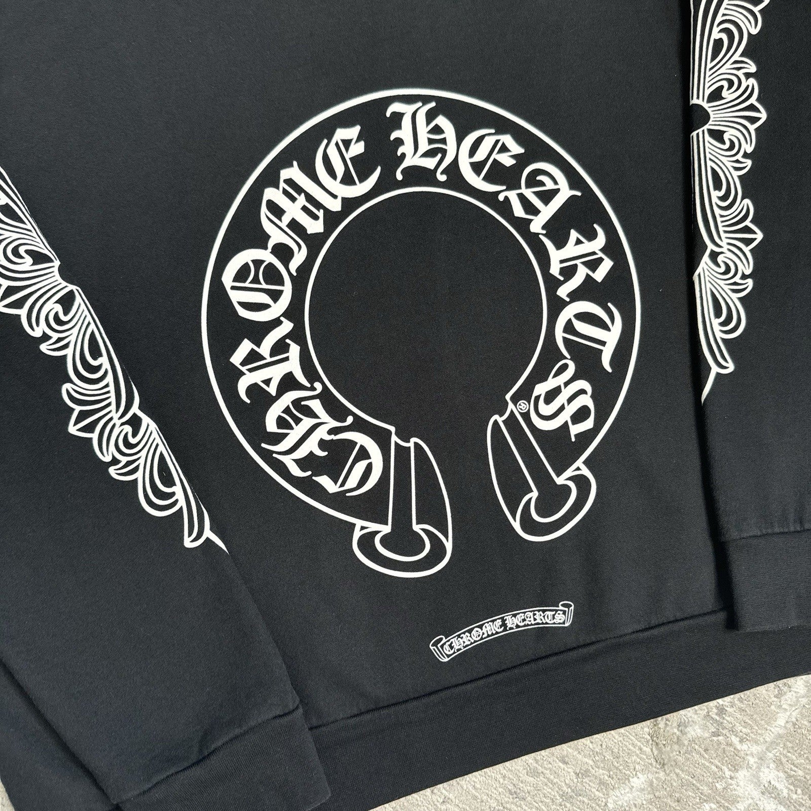 Chrome Hearts Floral Horseshoe Pullover Crewneck 
