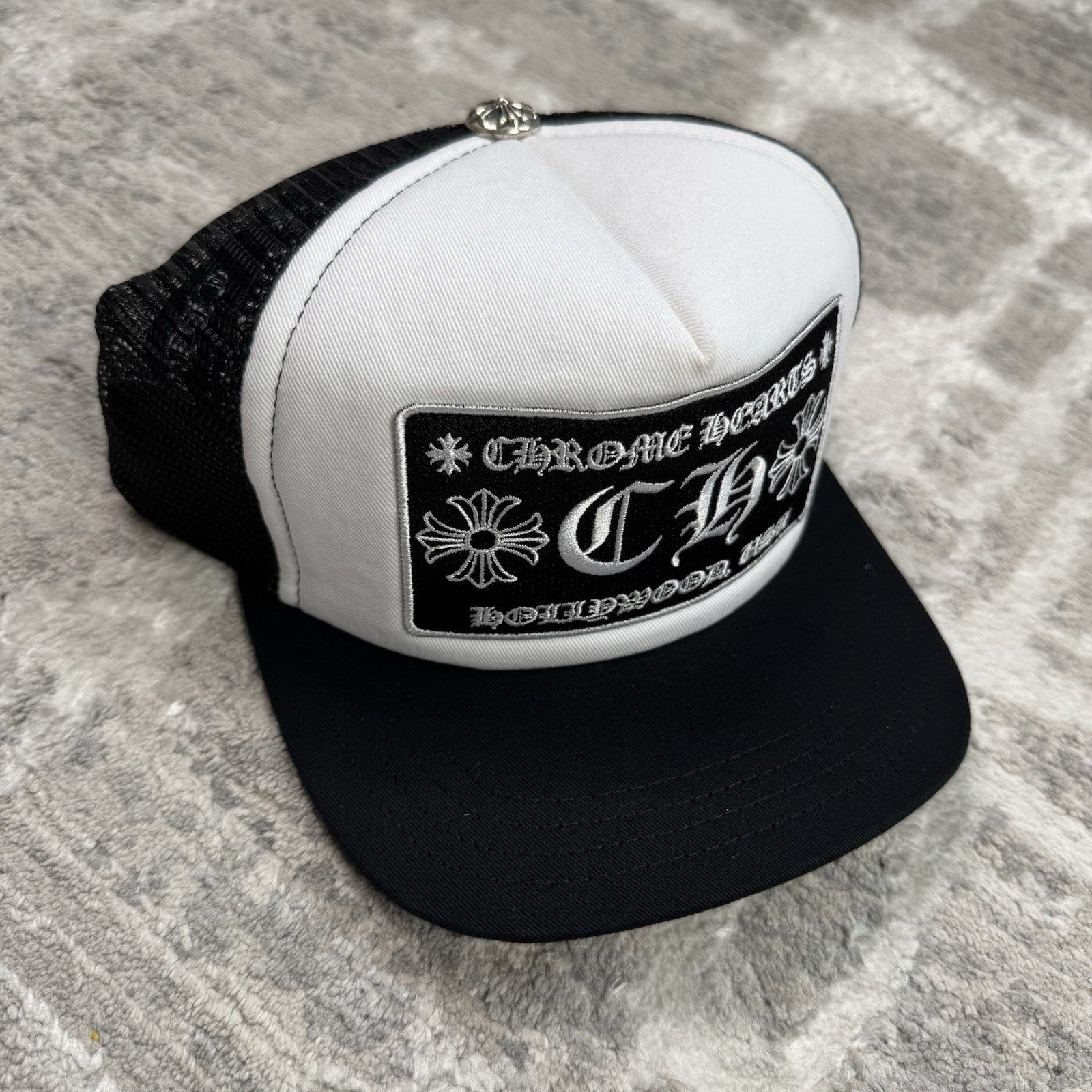 Chrome Hearts Hollywood CH Trucker Hat ‘black White’