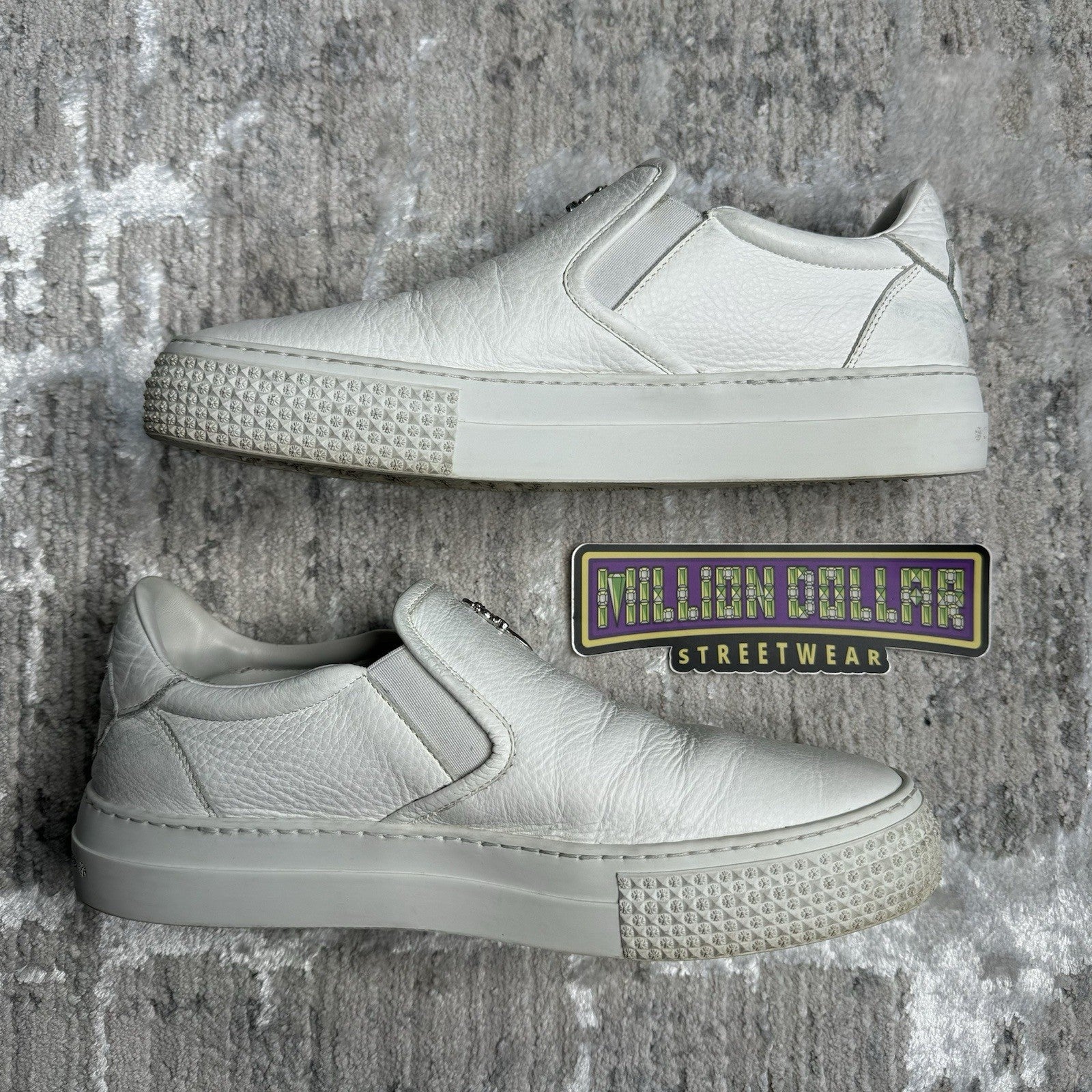 Chrome Hearts Vans Dagger Slip Ons 