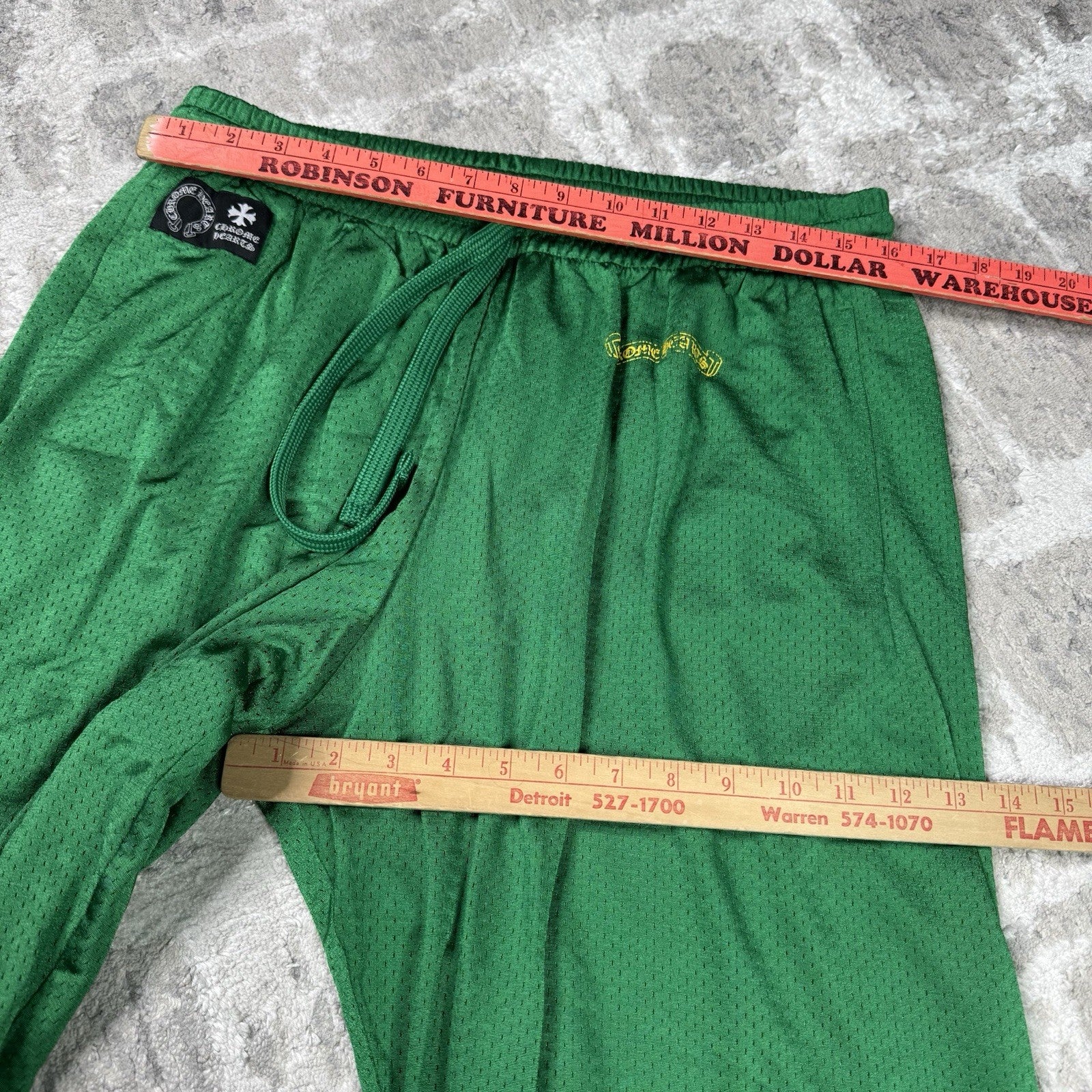 Chrome Hearts Mesh CH Stadium Floral Sweatpants 