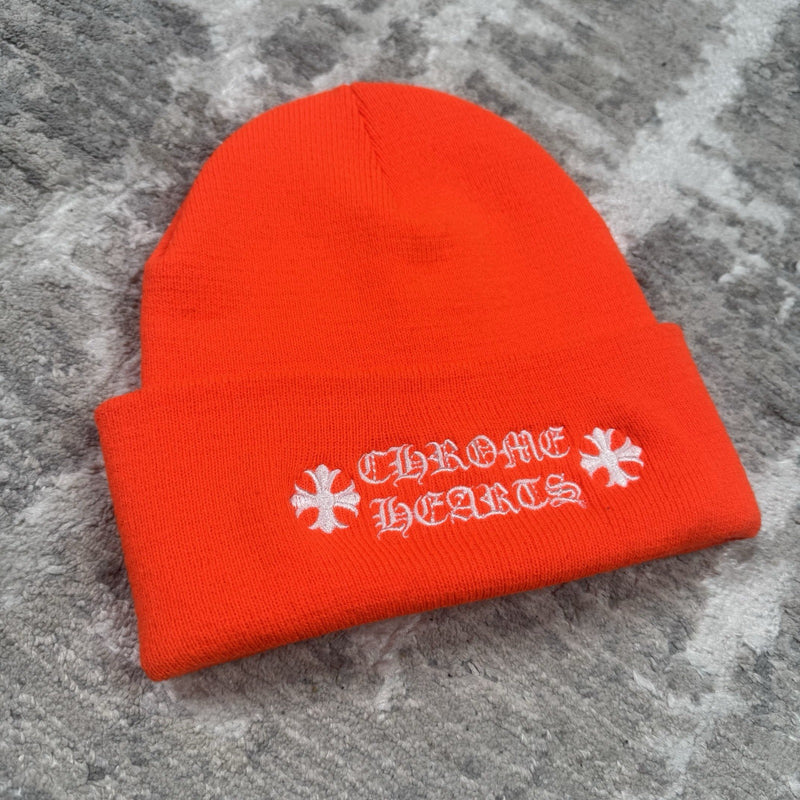 Chrome Hearts Embroidered Logo Beanie Hat 
