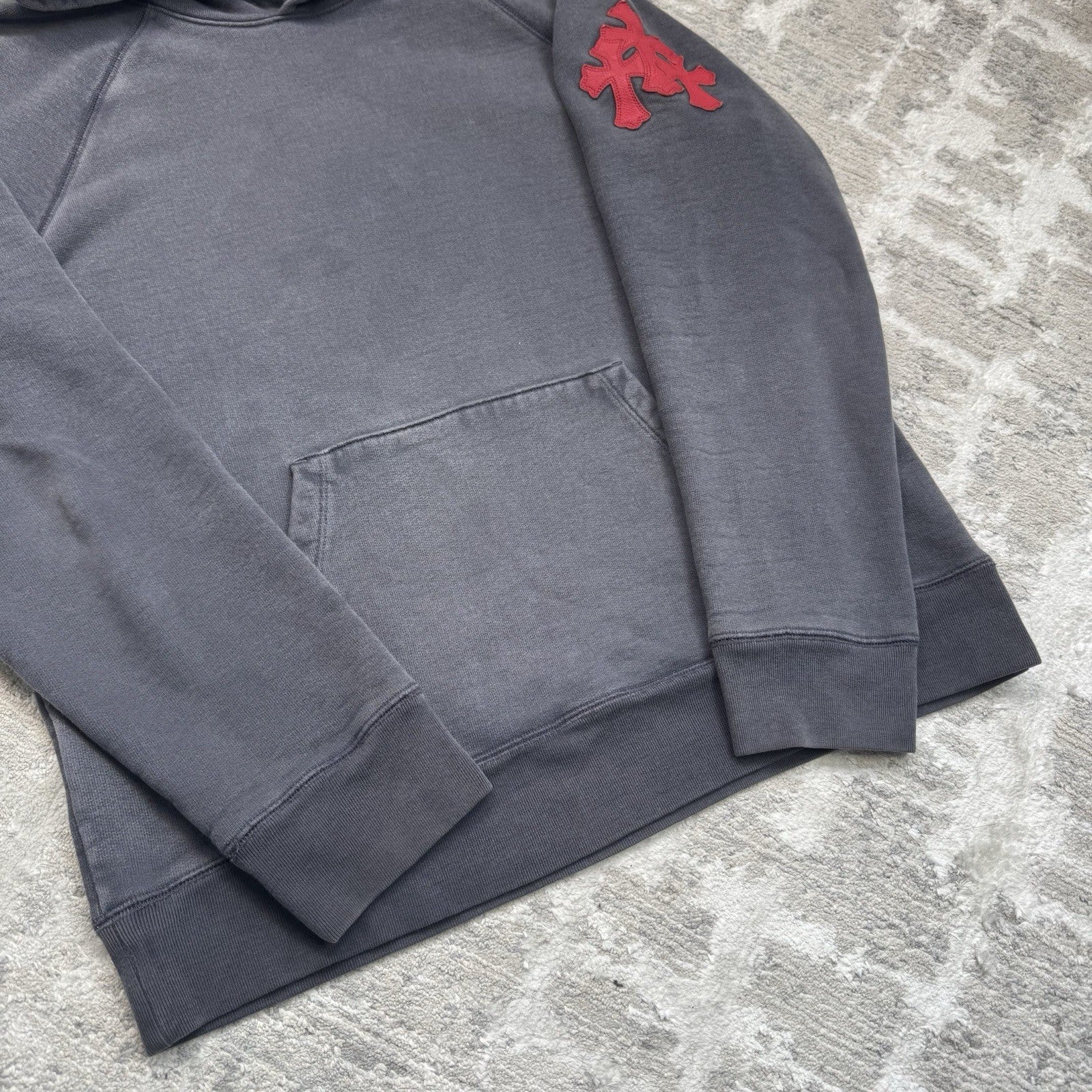 Chrome Hearts Paper Jam Leather Triple Cross Pullover Hoodie