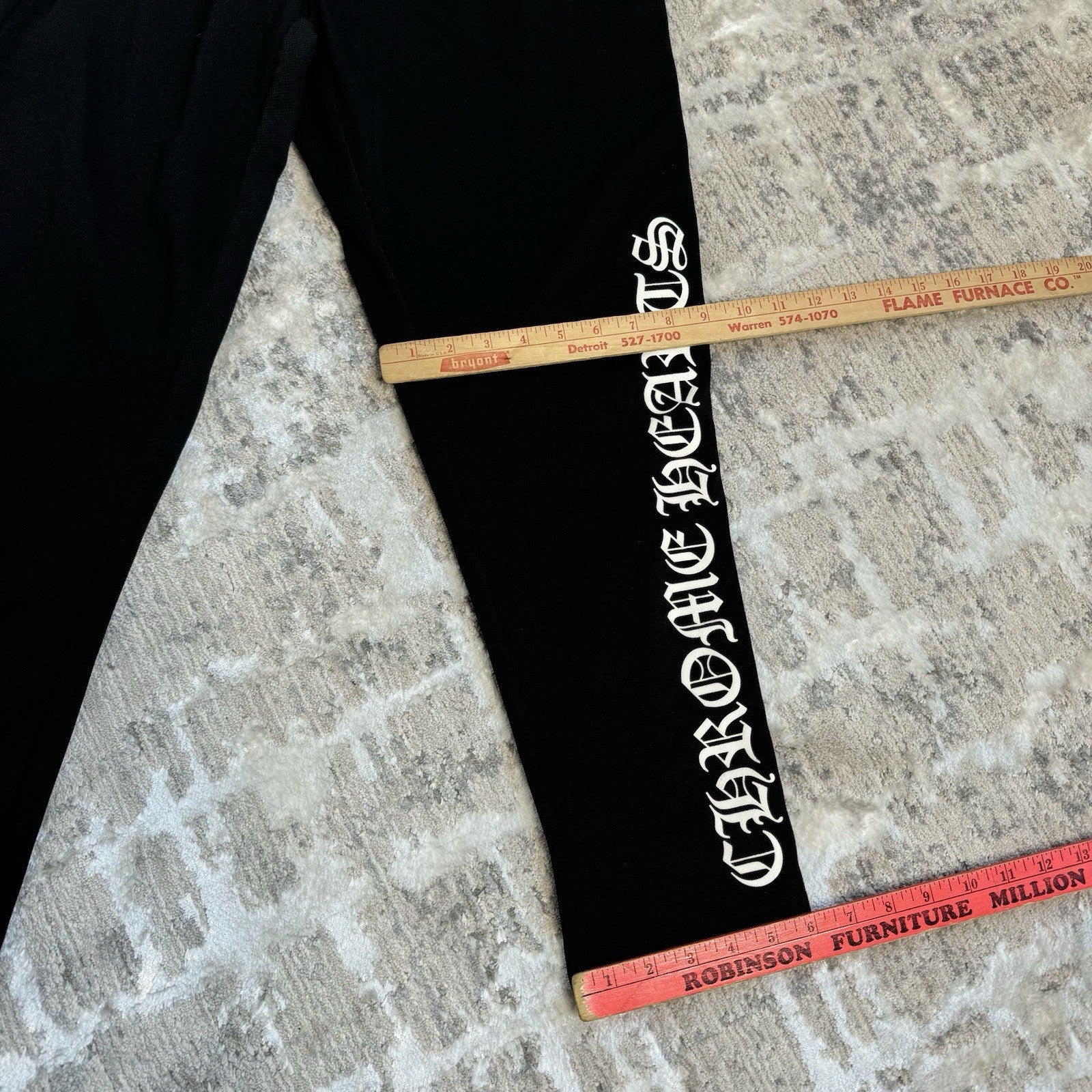 Chrome Hearts Snap Closure Mesh Track Pant 
