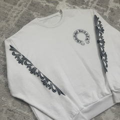 Chrome Hearts Horseshoe Floral Pullover Crewneck 