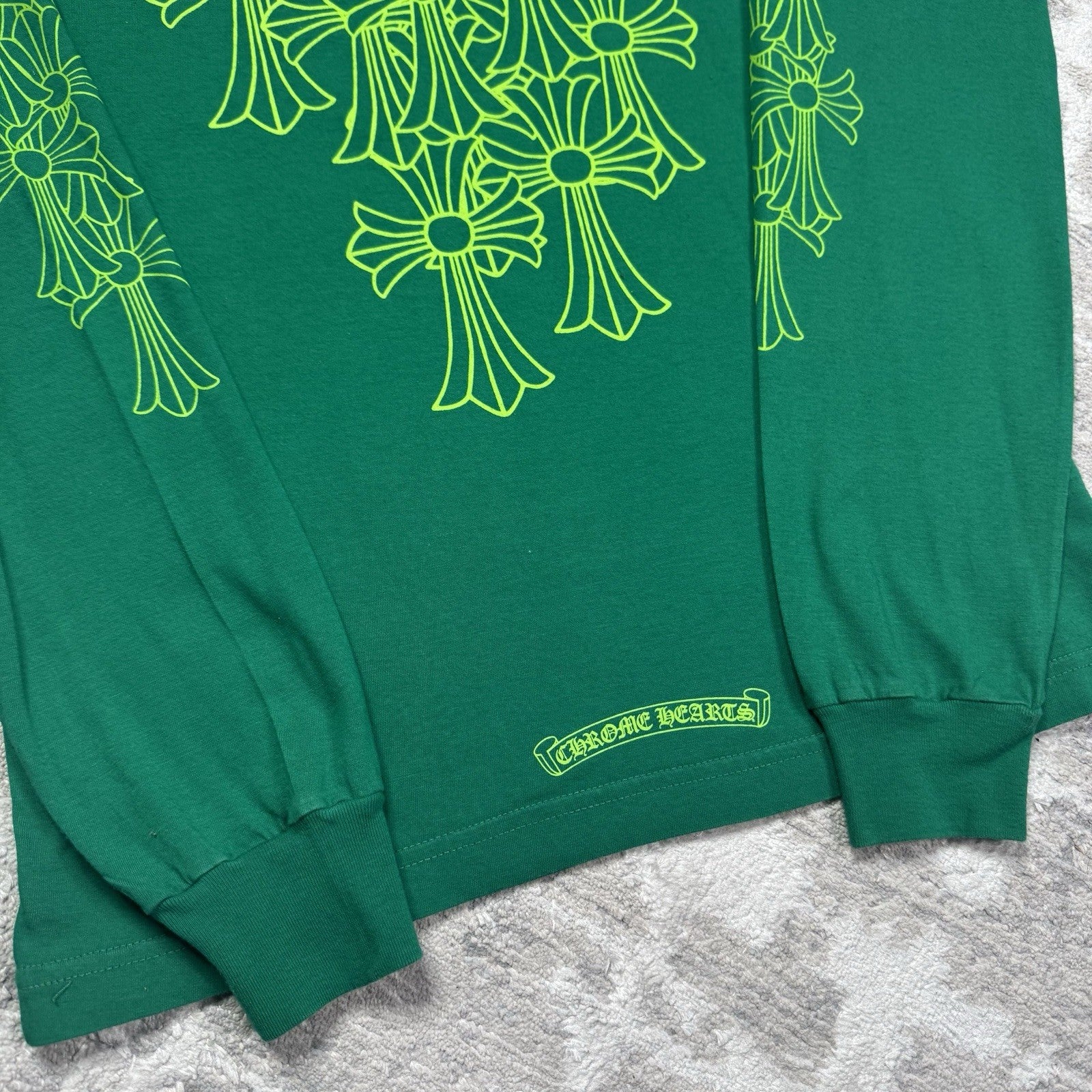 Chrome Hearts Flooded Cross Long Sleeve Tee Shirt 