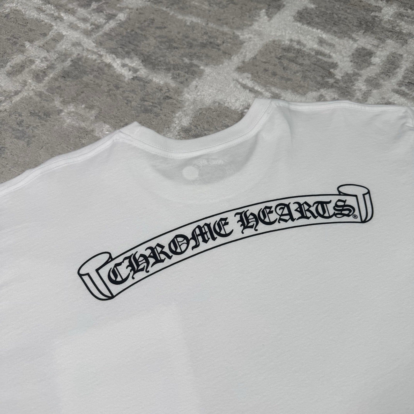 Chrome Hearts Scroll Logo Pocket Tee Shirt 