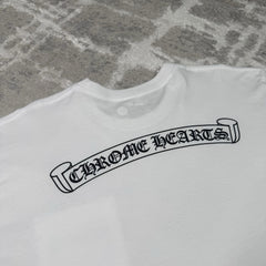 Chrome Hearts Scroll Logo Pocket Tee Shirt 