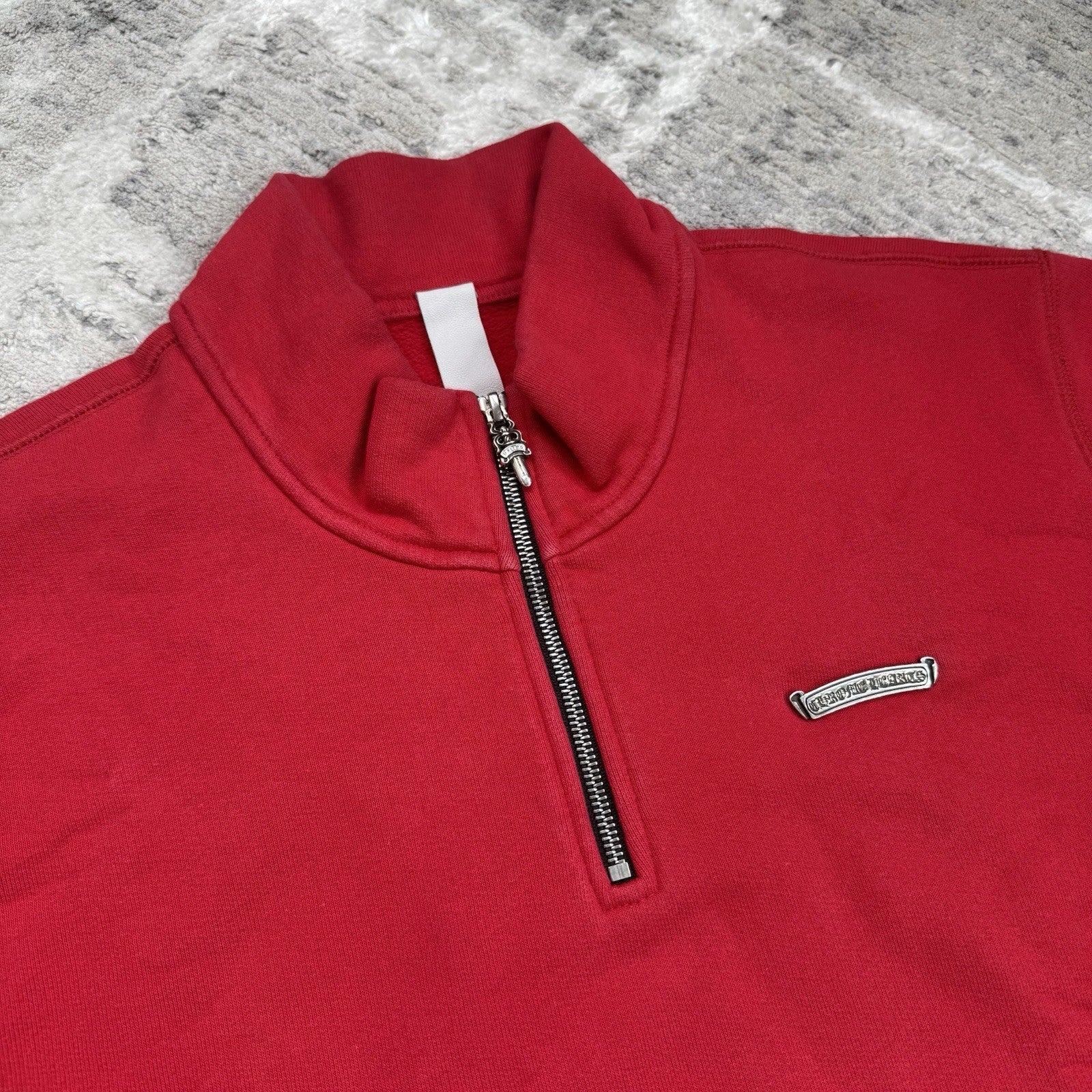 Chrome Hearts King Taco Triple Cross Embroidered Quarter Zip 