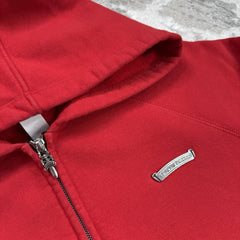 Chrome Hearts King Taco Triple Cross Embroidered Zip Up Hoodie 