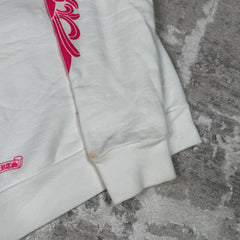 Chrome Hearts Floral Horseshoe Pink Pullover Hoodie 