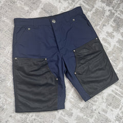 Chrome Hearts Nylon Leather Double Knee Shorts 