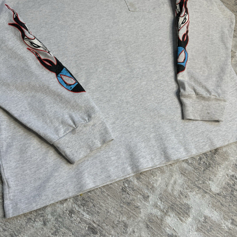 Chrome Hearts Matty Boy Brain Long Sleeve Pocket Tee Shirt 