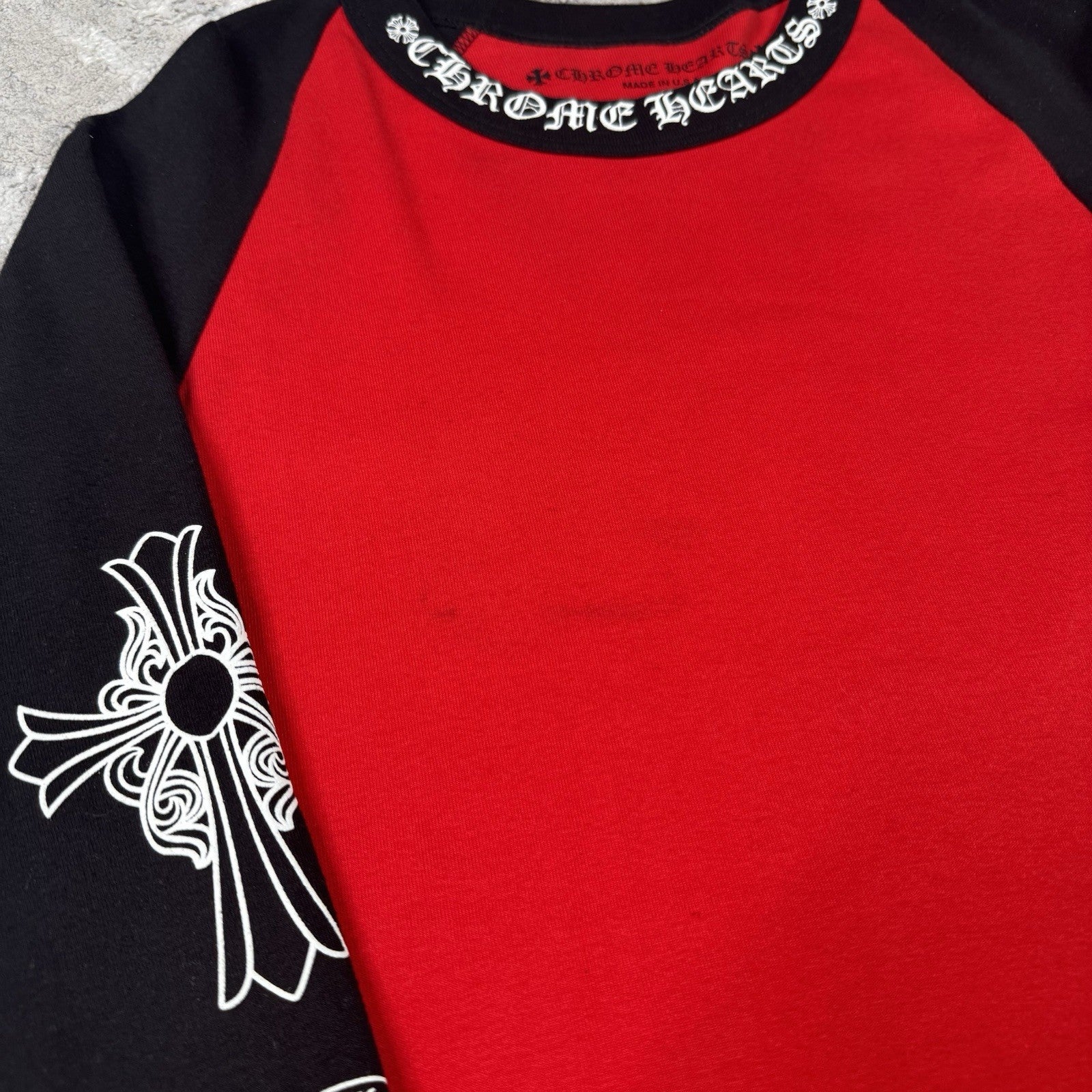 Chrome Hearts Baseball Raglan Long Sleeve Tee Shirt 