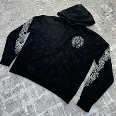 Chrome Hearts Allover Cemetery Cross Print Pullover Hoodie 