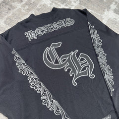 Chrome Hearts Mesh CH Stadium Long Sleeve Jersey 