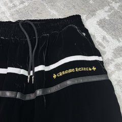 Chrome Hearts Velour Leather Track Pant 
