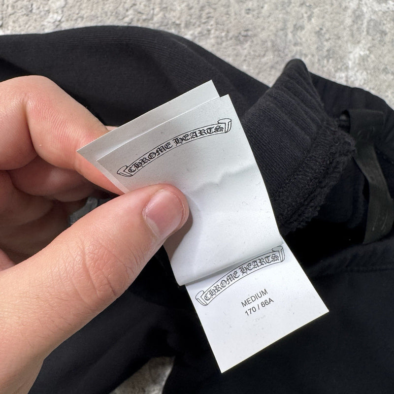 Chrome Hearts Leather Cross Patch Sweatpants 