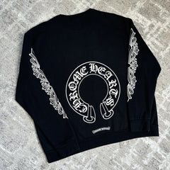Chrome Hearts Floral Horseshoe Pullover Crewneck 