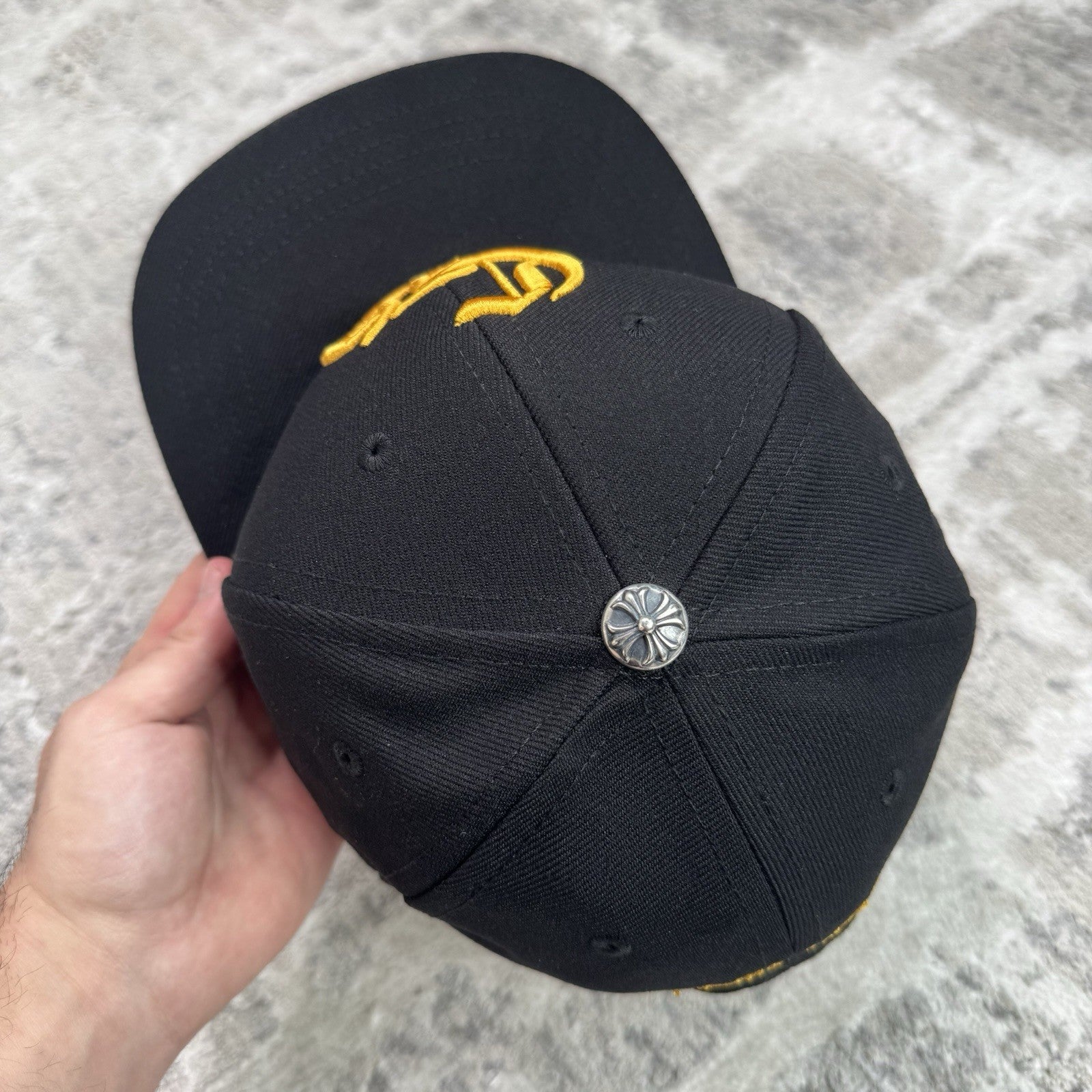 Chrome Hearts Baseball CH Hat ‘black Yellow’ 