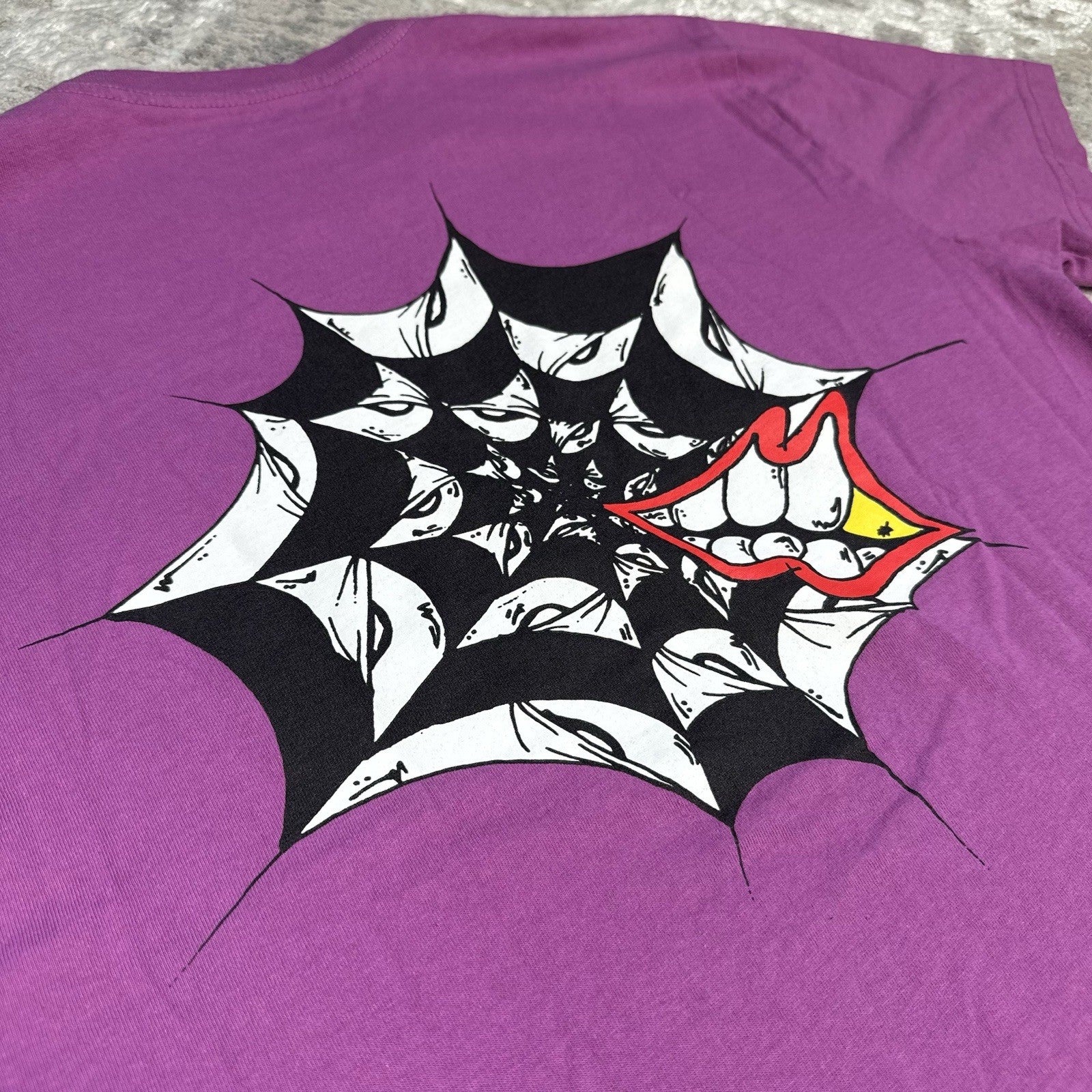 Chrome Hearts Matty Boy Spiderweb Short Sleeve Pocket Tee Shirt 
