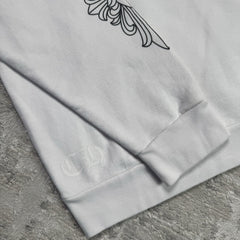 Chrome Hearts Love You Floral Heart Sleeve Pullover Crewneck 