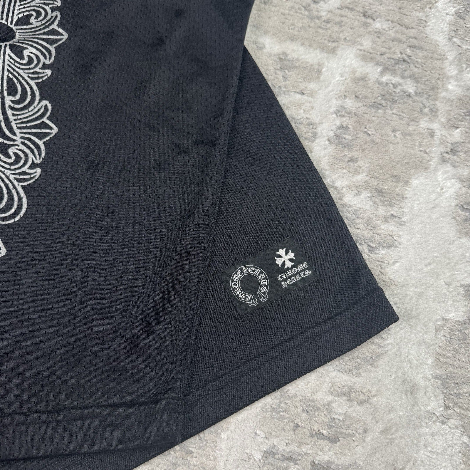 Chrome Hearts Mesh Stadium Floral Long Sleeve Jersey 