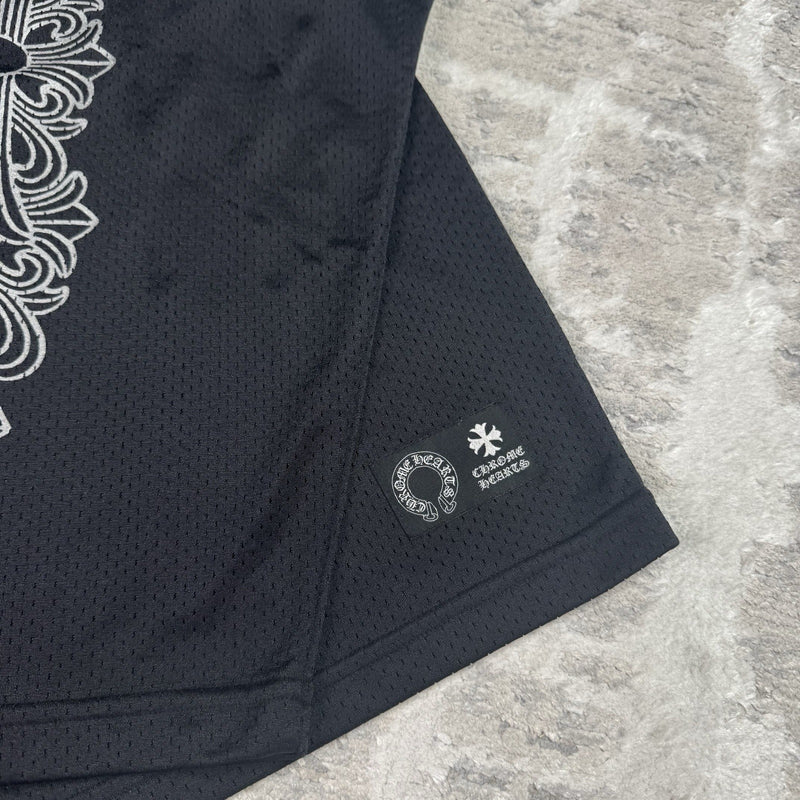 Chrome Hearts Mesh Stadium Floral Long Sleeve Jersey 