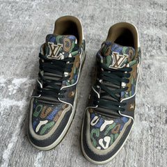 Louis Vuitton Trainer Low ‘brown Camo’ Sz- 9LV