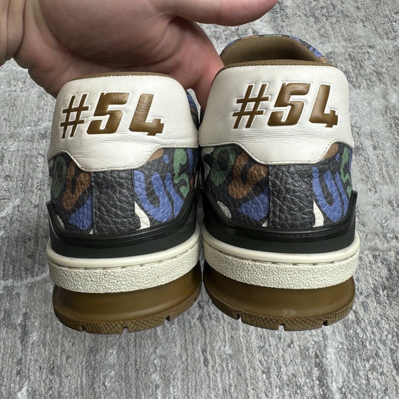 Louis Vuitton Trainer Low ‘brown Camo’ Sz- 9LV