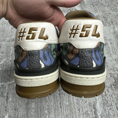 Louis Vuitton Trainer Low ‘brown Camo’ Sz- 9LV