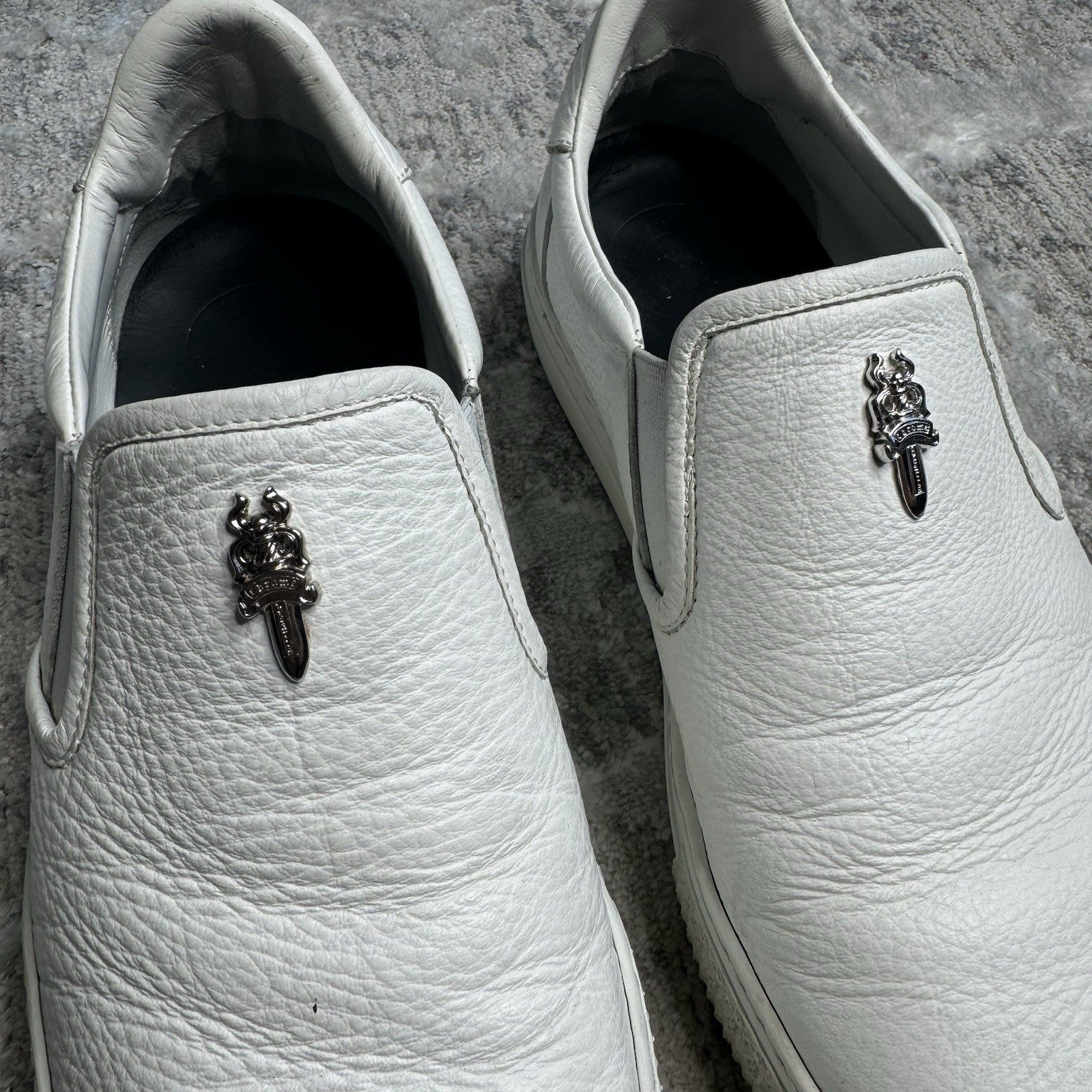 Chrome Hearts Vans Dagger Slip Ons 
