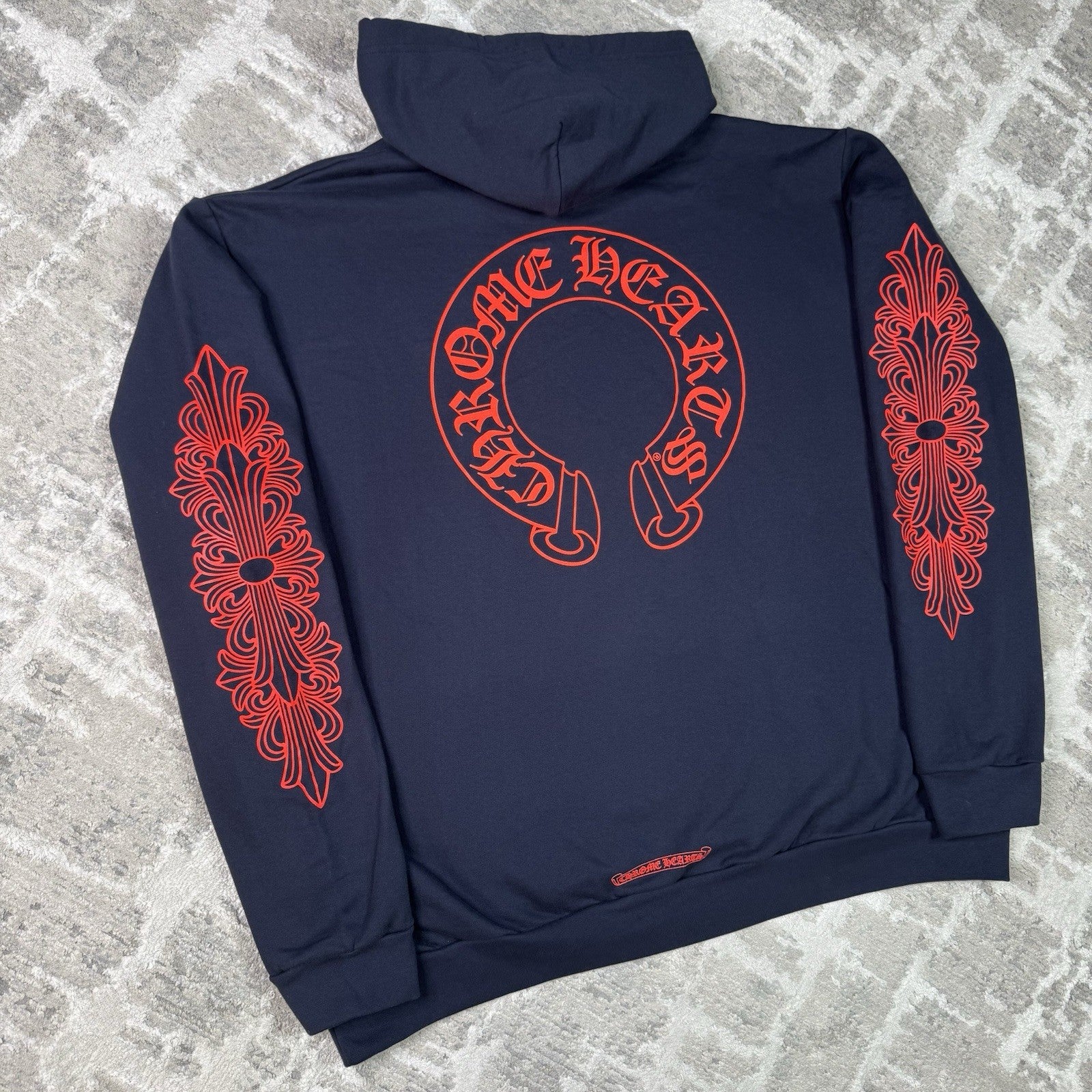 Chrome Hearts Floral Horseshoe Pullover Hoodie 