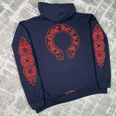 Chrome Hearts Floral Horseshoe Pullover Hoodie 