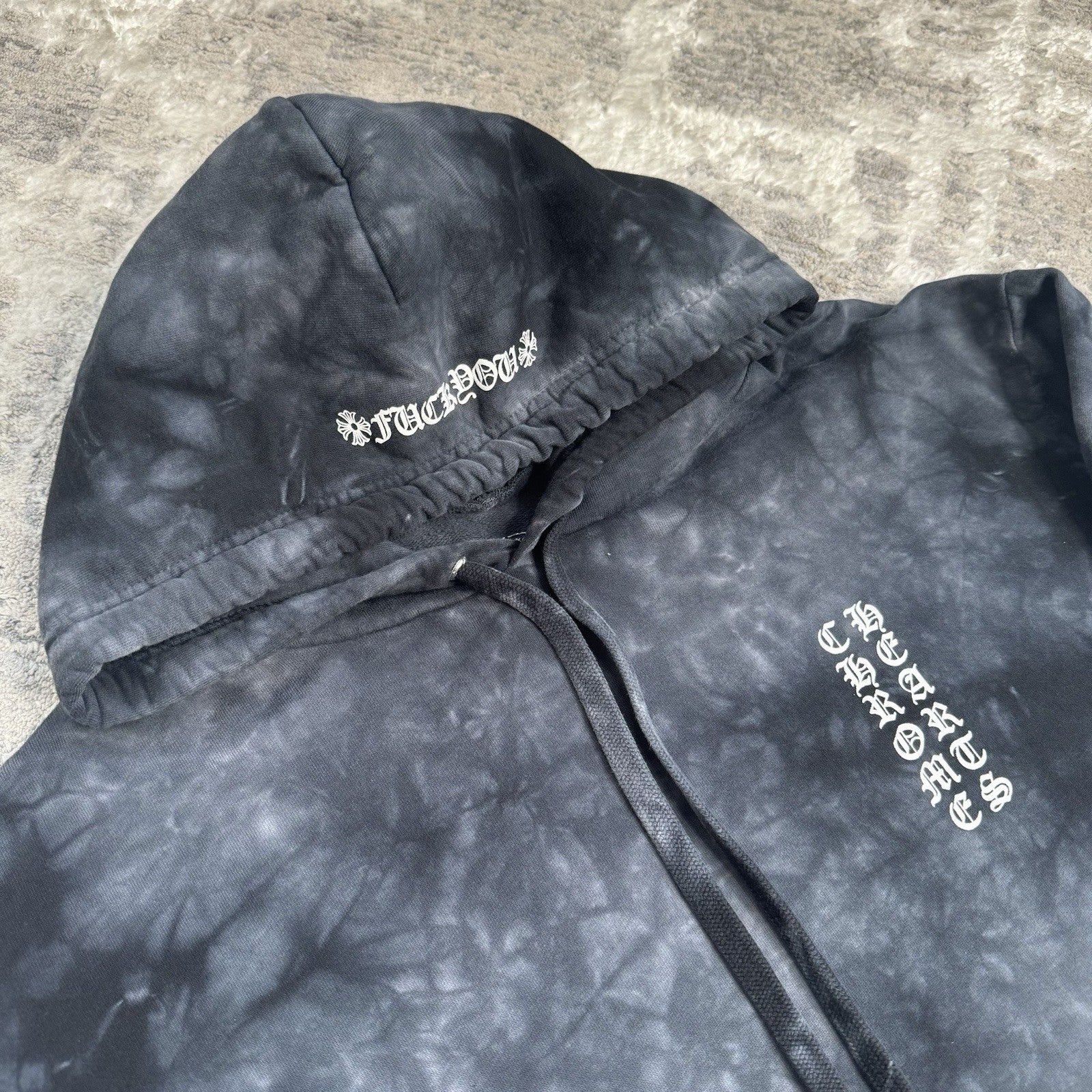 Chrome Hearts Tie Dye Horseshoe Pullover Hoodie 