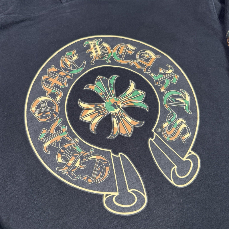 Chrome Hearts Camo Horseshoe Zip Up Hoodie 