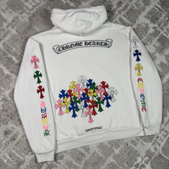 Chrome hearts Cemetery Multi-color Cross Pullover Hoodie 