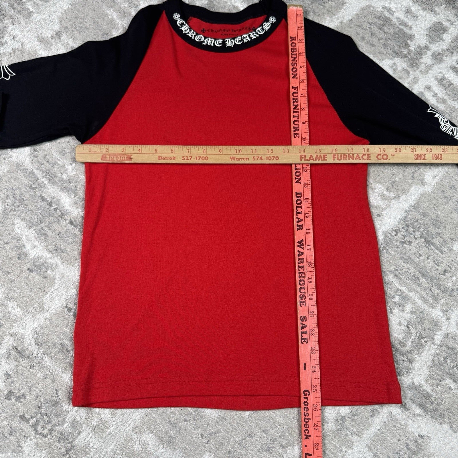 Chrome Hearts Baseball Raglan Long Sleeve Tee Shirt 