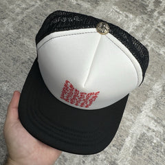 Chrome Hearts Eye Chart Logo Trucker Hat